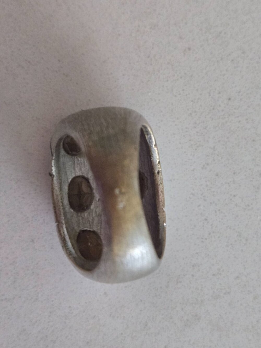 Designer Mixed Metal & Crystal Ring - Picture 5 of 7